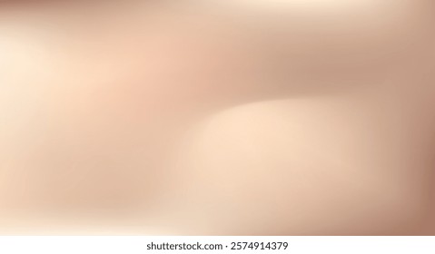 Beige and brown gradient background. Abstract Mocha mousse palette gradation textured template. Monochrome chocolate backdrop. Minimal modern nude colors blurred colors transition. Vector illustration