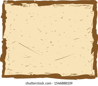 Beige and brown grange background. Vintage backdrop for decoration design.  Abstract illustration. Dust, messy, texture, vector