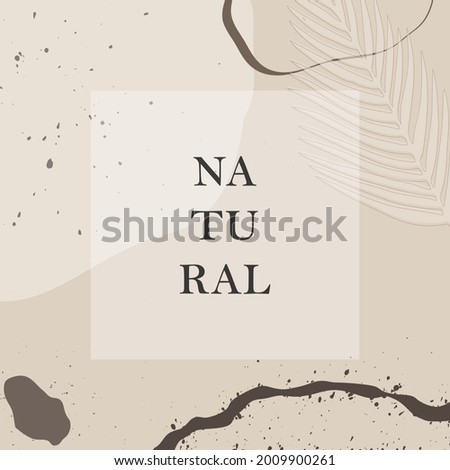 beige and brown natrual abstract background poster or greeting card template