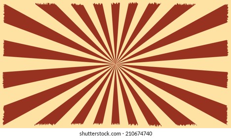 Beige Burst Background. Vector Illustration