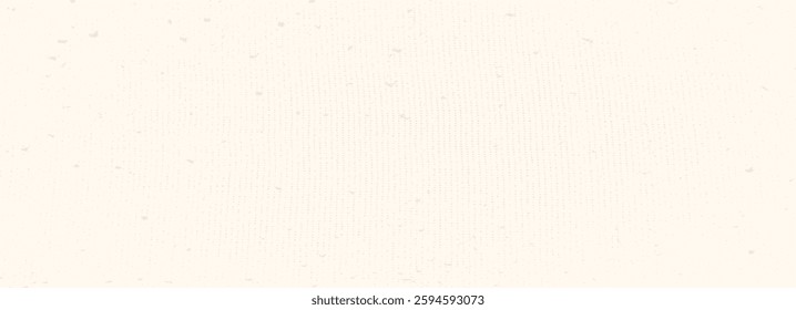 Beige canvas texture. Rice paper. Neutral tone background with noise and speckles. Pale egg shell backdrop. Natural creamy linen grid fabric print. Vector nude color illustration.