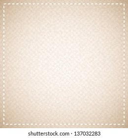 beige canvas texture with thread, vector background