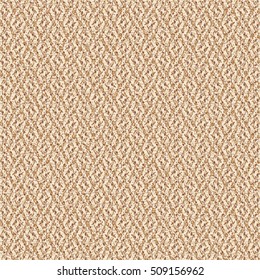 Beige carpet with geometric pattern. Wallpaper. Abstract vector.
