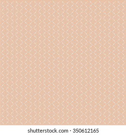 Beige checkered background. Silver mesh. Wallpaper texture. Vector.