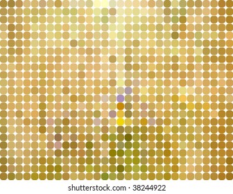 beige circles mosaic, vector