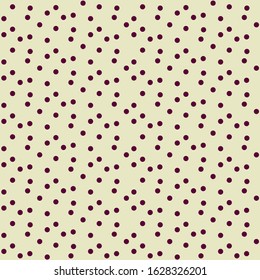Beige coffee color randomly dots seamless pattern vector