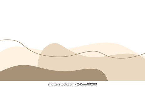 beige coffee cream background. abstract curve chocolate background. irregular waves in coffee and cream. caramel shapes wavy background