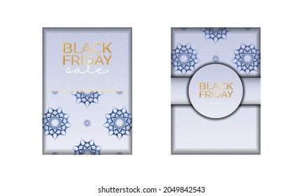 Beige color geometric pattern black friday party poster