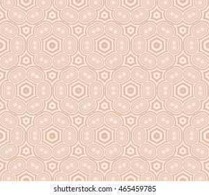 beige color illustration. A set of concentric circles. Vector. For the design, printing, interior design. Seamless pattern.