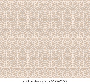 Beige color Seamless texture of cubes. Optical illusion. Vector illustration. For design, wallpaper, fashion