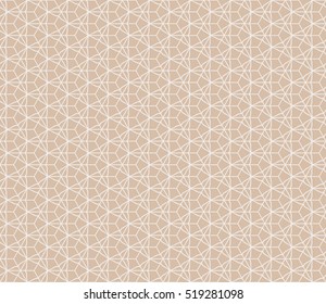 Beige color Seamless texture of cubes. Optical illusion. Vector illustration. For design, wallpaper, fashion