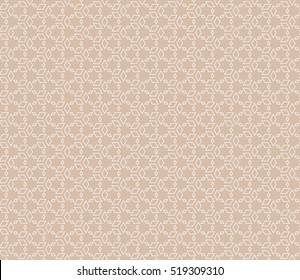 Beige color Seamless texture of cubes. Optical illusion. Vector illustration. For design, wallpaper, fashion