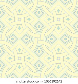 Beige colored geometric seamless pattern. Pale background for wallpapers, textile and fabrics