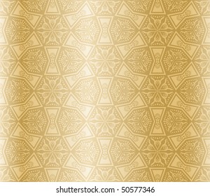 Beige colored seamless arabesque (Eps10); JPG version also available