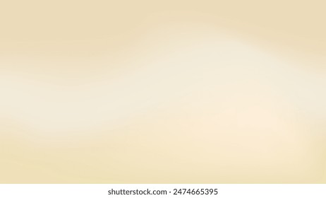 Beige Creme Gradient Bg. Neutraler Champagner-Abstufungshintergrund. Helles nacktes Studio. Abstrakte Elfenbein Präsentation Hintergrund. Zarter ecru glatter einfacher Banner. Perlmutt-Bildschirmhintergrund
