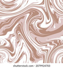 Beige, cream, tan, salmon colors  Repeat Creative Graphic Illustration Seamless  Paint Ink white Repeat Liquid Vector Effect.  Seamless Fabric Texture. Repeat Oil. Spring summer colours  trendy 2023