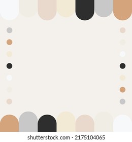 beige cream vanilla brown grey vintage tone color palette background with text area