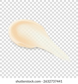 Beige creamy beauty cosmetic product isolated realistic vector illustration. Beauty, skincare, health, and cosmetic branding