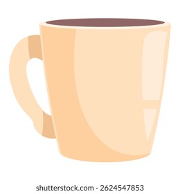 Beige cup is holding a hot beverage with steam coming out of the top