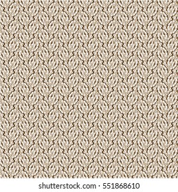 Beige decorative background. Upholstery. Abstract vector.