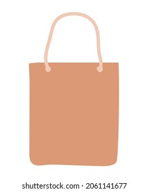 beige ecobag design over white