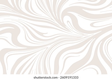 Beige elegant swirl abstract flow background. Design illustration for decoration, wall decor, wallpaper, cover, banner.