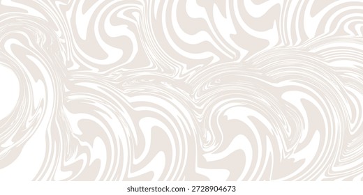 Bege elegante redemoinho abstrato fluxo fundo. Ilustração de design para decoração, decoração de parede, papel de parede, capa, banner.