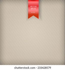 Beige fabric background. Vector Illustration.