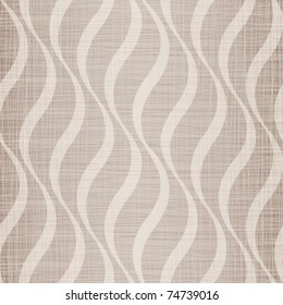 Beige fabric with drawing waves