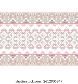 beige geometric banner pattern design