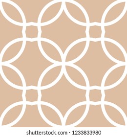 Beige geometric ornament. Seamless pattern for web, textile and wallpapers