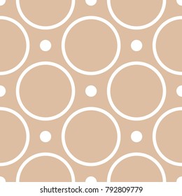 Beige geometric ornament. Seamless pattern for web, textile and wallpapers