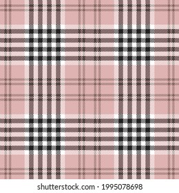 Beige gingham striped plaid. Pattern close-up for textile, paper and other prints.