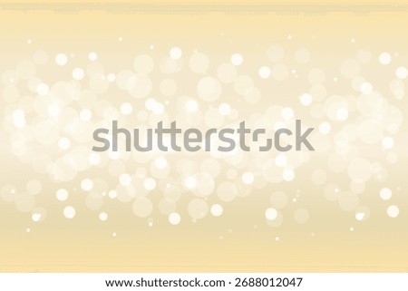 Beige glow gradient seamless background with bokeh and highlights. Luxury champagne shine of golden blurred bg with subtle texture. Fantasy vintage glossy wallpaper. Vector illustration