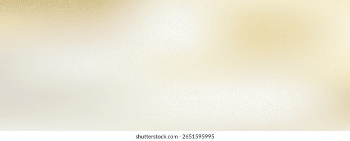 Graduación beige y dorado con delicada textura granulada. Tono neutro con luz cálida y Elementos nácar. Fondo Abstractas adecuado para el diseño de papel o maqueta de producto. Ilustración vectorial.