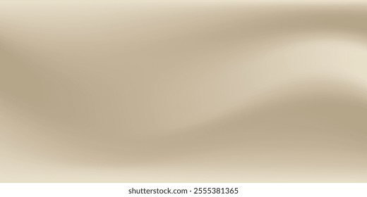 Beige gradient background. Abstract nude sphere bg. vector