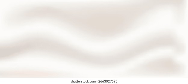 Fundo gradiente bege com tons de creme de pérola ondas para um design simples e elegante. Fundo neutro calmo. Bege cores suaves design elegante. Design simples de vetor de gradação pálida.