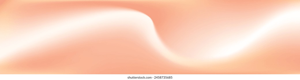 Beige gradient background with smooth cream colors. Champagne soft gradation banner. Flat vector illustration isolated
