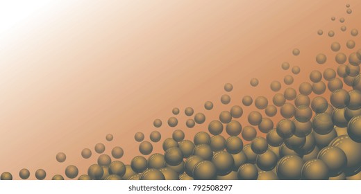 beige gradient with olive bubbles