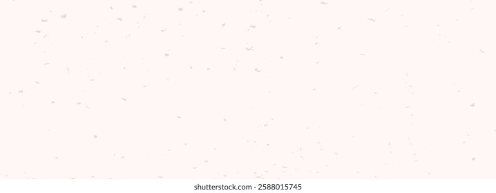 Beige grain paper texture. Rice paper. Neutral tone background with noise and speckles. Pale egg shell backdrop. Natural creamy canvas. Vector illustration.