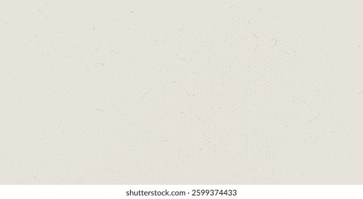 Beige grain paper texture. Rice paper. Neutral tone background with noise and speckles. Pale egg shell wrapping backdrop. Korean grunge bg. Vector craft scrapbooking textured overlay.