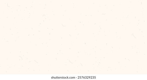 Beige grain texture. Rice paper. Neutral grey tone background with noise and speckles. Pale egg shell backdrop. Natural creamy canvas with spots and grunge flecks. Vector illustration.