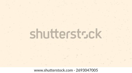 Beige grainy biodegradable paper texture background. Rice paper with speckles. Craft recycle material. Neutral tone background with noise dust. Pale eggshell backdrop. Natural ecru vector illustration
