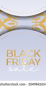 Beige Greek Ornament Black Friday Sale Celebration Poster