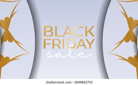 Beige greek pattern black friday party poster
