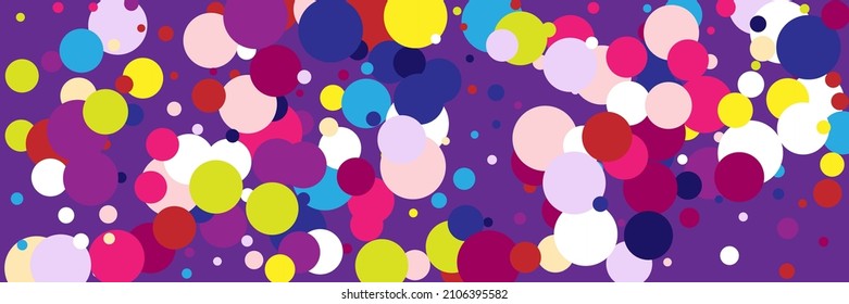 Beige Green Multicolor Blue Pink Pattern. Color Bright Violet Dark Purple Circles Textile. Yellow Kids Vibrant Indigo Children Pastel Illustration. Play Red Vivid Rainbow White Background.