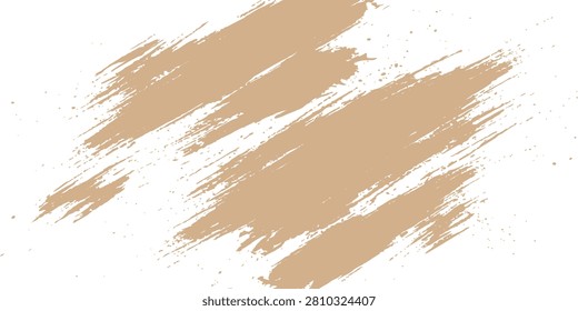 Beige grunge brush stroke, abstract paint texture, distressed brush streak, warm beige paint swipe, handcrafted artistic mark. Multiple layered beige brush applications with broken dry-brush edges, scattered paint speckles, and irregular textured coverage create a refined handcrafted composition that feels organic, modern, and visually balanced. Ideal for beauty branding, cosmetic packaging, fashion marketing, social media graphics, website banners, product presentations, editorial layouts, and contemporary creative projects.