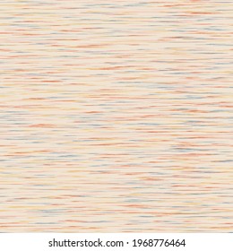 Beige Heather Marl Triblend textile vector seamless pattern. Cotton fabric repeat texture. Jersey swatch. Melange woven knitwear.