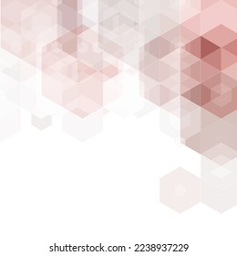 Beige hexagon background, pattern, hexagon wallpaper. Vector illustration. EPS 10