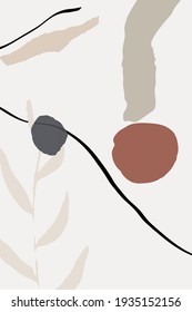 Decoración beige e índigo con un vector memphis fondo. Invitación De Dibujo De Belleza. Esbozar fondo lineal. Tarjeta gráfica femenina desnuda.